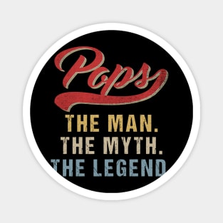 Vintage Father's Day Pops The Man The Myth The Legend Magnet